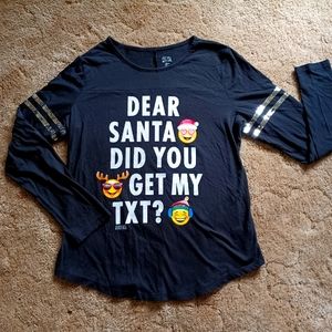 Justice Active Dear Santa t-shirt size 18